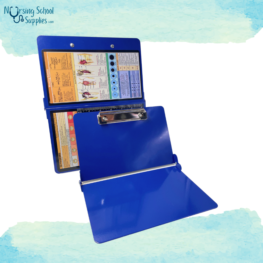 Blue Foldable Nursing Clipboard