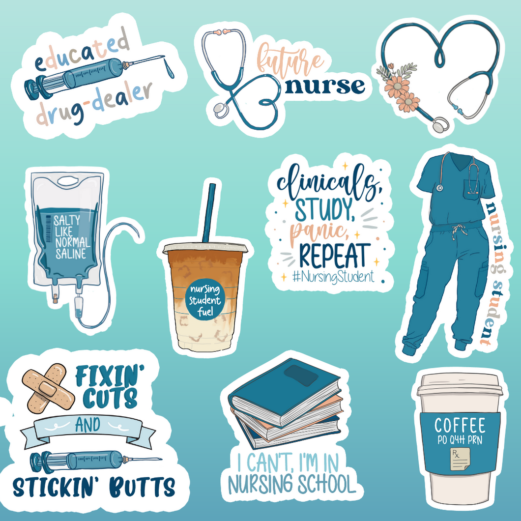 Nursing School Sticker Pack – 