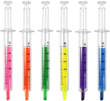 Load image into Gallery viewer, Syringe Highlighters 6 Pack

